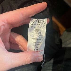 oh polly long sleeve body con mini dress in black